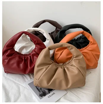 Web kendte MO premium-plisseret armhule taske 2021 nye koreanske mode mode tote taske til kvinder cloud taske