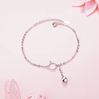 Nye Ankomst Kvast Hule Kat Bell Armbånd & Halskæde Mode Allergivenlige Armbånd Til Kvinder 925 Sterling-sølv-smykker