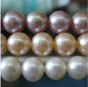 8mm Ægte, Naturlig pearl Perle fremhæve Pearl 50stk Runde løse perler DIY Smykker For Kvinden Gave