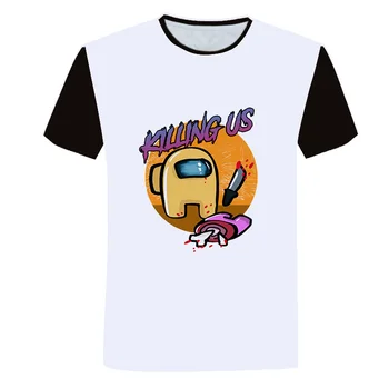 Kawaii Nye Spil Blandt Os T-Shirt 4-16 År Børn Tee 2020 Sjov Sommer Toppe Tegneserie T-shirt Bedrager Grafisk TShirt Kid Toppe