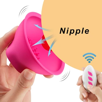 12 Hastigheder Trådløs Fjernbetjening Brystvorte Vibrator til Kvinder Bryst Vibrator Stimulator Kvindelige Maturbator Voksen Sex Legetøj til Kvinder