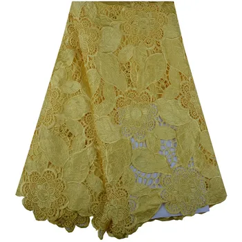 Sort Farve Afrikanske Lace Fabrics 5 Yard Lace Lace Stof 2019 Høj Kvalitet Afrikanske Ledningen Blonde Stof Til Bryllup Kjoler S1015