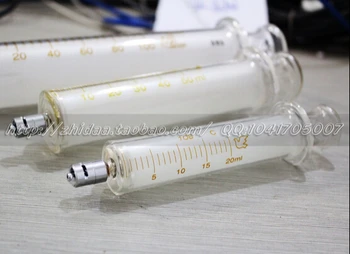 50 ML Glas sprøjte Luer-Lock Hoved injector sampler opgøret med blæk kemiske medicin
