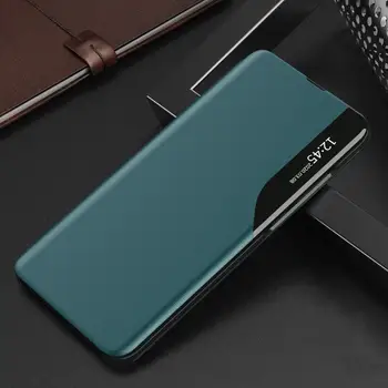 Smart Flip Læder Taske Til Samsung Galaxy S7 Kant Note 8 Note 9 Note 10 Note 20 S8 S9 S10 S20 Plus Ultra Lite Magnetiske Tilfælde