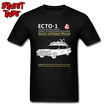Sjove T-shirt Mænd Ghostbusters T-Shirt Film Tshirt ECTO 1 Service og Reparation af biler Print-Toppe & t-Shirts Tyvekoster Studerende Tøj