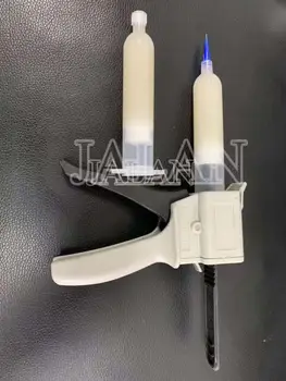 Hvid Kold lim + manuel plast dispenser pistol til iPhone X l1 pro max lcd-display bezel glas ramme UV-Hærdende lim reparation værktøj