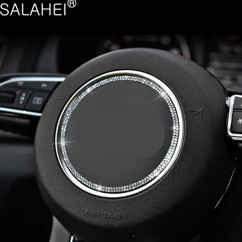 Rattet Med Diamond Circle For Audi A3 Q5L TTS A5 A4 Udsmykning Styling Klistermærker Ændring Indvendigt Tilbehør