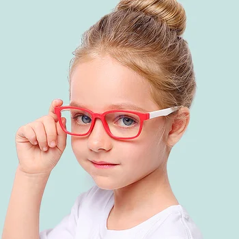 TR90 Briller Børn Briller Blå Lys filter Blokerer Briller Anti Flimmerfrit UV-Brillerne for Barnets Alder 3-12
