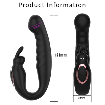 Kraftig 2 Motorer Vibrator Sex Legetøj til kvinder Vandtæt Rabbit Vibrator Kvindelige G-Spot Klitoris Stimulation Rem om Sex Wand