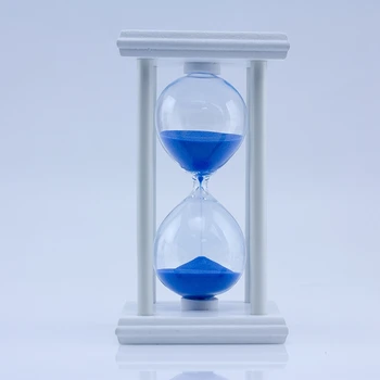 30 Minutter Timeglas Sand Timeren Til Køkkenet Skolen Moderne Træ-Time Glas Sandglass Sand Clock Tea Timere Hjem Dekoration Gi