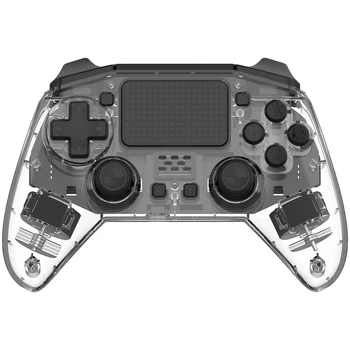 Klare og Gennemsigtige Trådløse PS4 Spil Controller,6-Akset bevægelsessensor, Dual Vibration Gamepad til Play Station 4 Indbygget Højttaler en