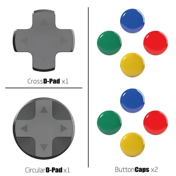 Cross & Cirkulære D-Pad-Knappen Cap Sæt til Nintendo Skifte Glæde-con ABXY Mærkat-Knappen Caps Dækning For NS NX