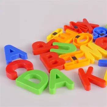Magnetisk Alfabet Magneter Bogstaver og Tal Toy ABC 123 Køleskab Plastic Toy Sæt