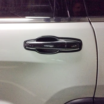 ABS kulfiber For Jeep Grand Cherokee-2017 Tilbehør Bil Døren protector håndtag Skål Dække Trimmer Bil Styling 8stk