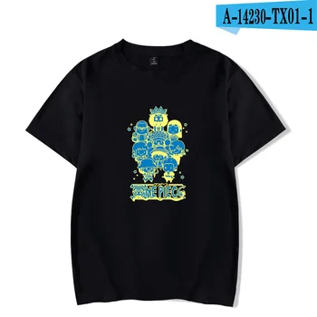 Blive godt modtaget Populære Mænd/kvinder Mode Summer Harajuku Et Stykke T-shirt kortærmet Drenge/piger Animationsfilm Et Stykke t-shirt