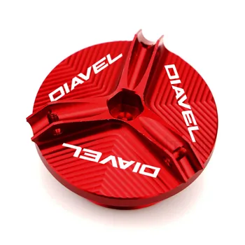 DIAVEL CNC Aluminium Motor Plug Brændstof Filter dækkappe Motorcykel Tilbehør til Ducati Diavel AMG Carbon Strada XDIAVEL S