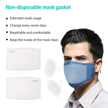 10/20/50/100PCS PM2.5 Maske, Filter, Puder for Engangs Mask 5 Lags Filter Munden Ansigt Hud-Venligt Støvtæt Pad