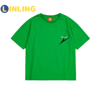 LINLING Børns Udskrivning Tøj Drenge Piger kortærmet T-shirt Kids t-Shirts Toppe Barns Bomuld Tøj 2020 Sommeren P237