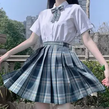 2020 kvinder sommeren høj talje plisseret hvid nederdel korea harajuku japansk skole piger dans sød sexet mini-a-line nederdele cosplay