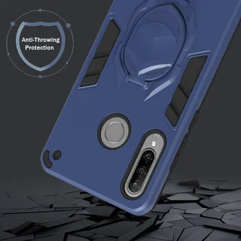 For Huawei P30 P40 Lite Tunge Beskyttelse Silikone Stødsikkert Finger ring Dækning For Huawei S Smart Z 2020 Anti-banke-Sagen