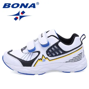 BONA Nye Mode Stil Drenge Sneakers Hook & Loop Børn Casual Sko Udendørs Walking Sko Børn Komfortable Hurtig Gratis Forsendelse