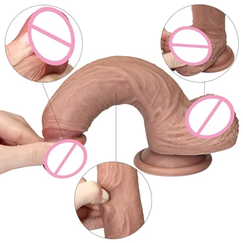 Virkelige Kød Realistisk Dildo med sugekop ,Sucker Store Kunstige Penis til Kvinder, sexlegetøj,Voksen Sex Produkt Dildoer til Kvinde