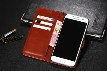 Kortholder cover taske til Samsung Galaxy S7 Kant pu læder tegnebog flip Holster taske til Samsung S7 coque capa fundas