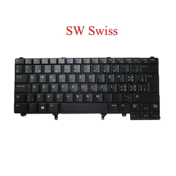 Baggrundsbelyst SW UK Keyboard Til DELLS Latitude E6440 E6430S E6430 E6420 E6330 E6320 E6230 E6220 E5430 E5420M E5420 5420 Schweiziske ny