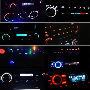 10x T4.7 Neo Kile LED Pære Dash A/C-klimaanlæg Instrument Lys 5050 SMD hvid rød blå grøn gul til Dodge Ram