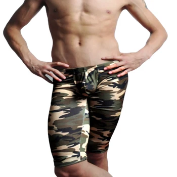 Camouflage herre cargo bukser mode sexet camouflage kjole camouflage Mandlige Midten Bukser med Elastik i Taljen Design M02-2