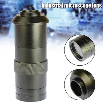 Industrien Mikroskop-Kamera, C-mount-Linse Glas 8X-130X Forstørrelse Justerbar 25mm Zoom Okular Forstørrelse JDH88