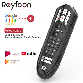 R1 Voice Fjernbetjening 2.4 G Wireless Smart Air Mouse Gyroskop IR-Læring For H96 ANTAL X96max Android TV Box