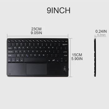 2021 Nye 7/9/10 Inches Trådløse Bluetooth-Let Tastatur med Touchpad Hjem Tastatur