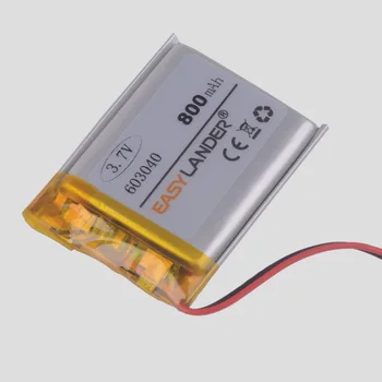 3,7 V 800mAh 603040 Lithium-Polymer-LiPo Genopladeligt Batteri Til Mp3-Mp4 Mp5 DIY-PAD DVD-E-bog bluetooth højttaler dvr alarm