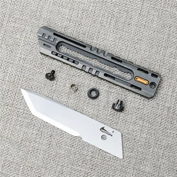 NAITHAWK MT3 Nytte Cutter Kniv D2 Blade Papir Kniv TC 21 Titanium Legering Håndtag Sværte eller Stonewashed EDC Af Kniv