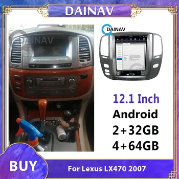 12,1 tommer Android Bil Autoradio Spiller For Lexus LX470 2007 Car Multimedia Video-Afspiller, GPS-Navigation