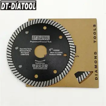 DT-DIATOOL 2stk Dia 105/115/125mm Diamant Super Tynd savklinger varmpressede svinghjul Keramiske Fliser Granit Marmor Turbo Bladet