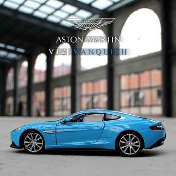WELLY 1:24 Aston Martin V12 Vanquish sportsvogn simulering legering bil model håndværk dekoration samling toy værktøjer gave