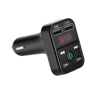 FM-Senderen Bluetooth Car Kit MP3-Afspiller LED Dual USB 4.1 EN Bil Oplader Spænding Display Micro SD-TF Musikken Spille