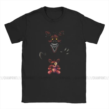 Fem Nætter På Freddy ' s Fnaf 4 Mareridt Foxy Bløde Mænd T-Shirts Crazy t-Shirt kortærmet T-Shirt i Bomuld Plus Size Toppe