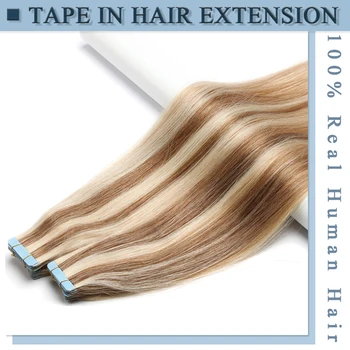 S-noilite 2,5 g/pc Direkte Tape I Remy Hair Extensions med Lim I Ægte Hår Extensions menneskehår Problemfri Usynlige Dobbelte Sider