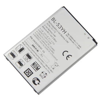 Agaring Oprindelige BL-53YH Batteri Til LG G3 F400 F460 D858 D830 VS985 BL-53YH Ægte Udskiftning Mobiltelefon Batteri 3000mAh