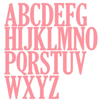 Spåntagende Dør Skære Dør 26Pcs alfabetets bogstaver Stencil til DIY Scrapbooking Foto Album Prægning Papir Kort Diecuts