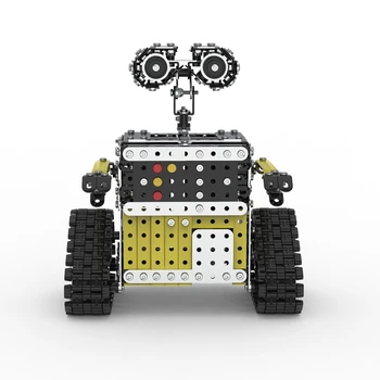 Fjernbetjeningen Blokke Assembly Robot 2,4 G 10CH DIY Stål Smart Hindring Undgå at Gå RC Robot-Legetøj for Børn Robot Legetøj