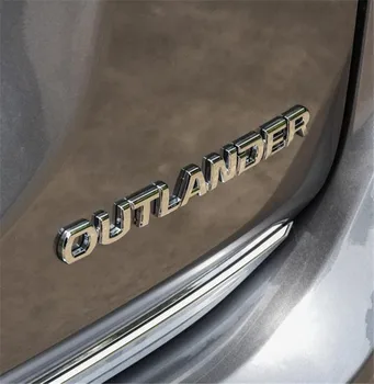 For Mitsubishi Outlander 2007-2019 ABS stammen dør bagage bagklap 3D stereo LOGO brev hale box Car Styling