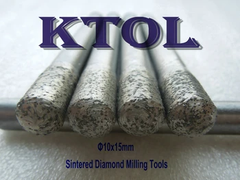 SHK-10mm Sintrede Diamond Bolden Router Bits endefræsere Laserskærer,CNC-Diamant Gravering Værktøjer Smule for Granit 3D Relief/Bund-Fræsning