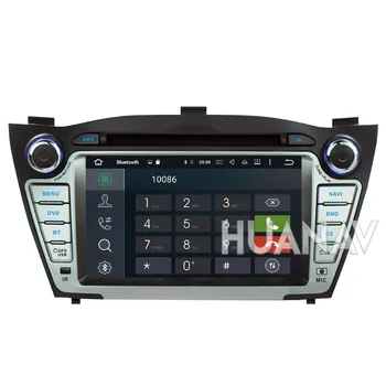 Bil DVD-afspiller radio GPS For Hyundai Tucson IX35 2009-Satnav mms-autostereo tape recorder, Android 8.1 head unit