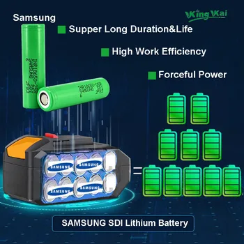 Samsung Lithium Batteri Børsteløs Lang Varighed Væggen Hammer Akku Boremaskine-Elektrisk Virkning Slagboremaskine For Househols Dekoration