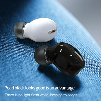 Mini-I-Øret 5.0 Bluetooth Hovedtelefon HiFi Trådløse Headset Med Mic Sport Earbuds Håndfri Stereo Lyd Hovedtelefoner til alle telefoner