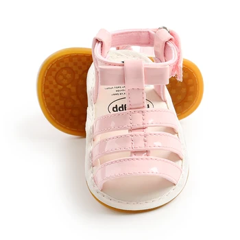 2020 Mode PU Baby-Sandaler Spædbarn Barn Krybbe Sko Blød Baby Første Vandrere Baby Mokkasiner
